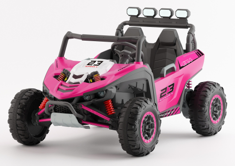 Masinute electrice - UTV electric pentru 2 copii Kinderauto Arrow Dune-Buggy 220W 12V, premium Roz