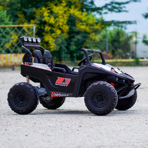 UTV electric pentru 2 copii Kinderauto Arrow Dune-Buggy, 300W, 24V, echipare premium, negru [7]