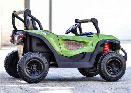 UTV electric pentru 2 copii Kinderauto Buggy-Truck 200W 12V, premium, culoare Army green [7]