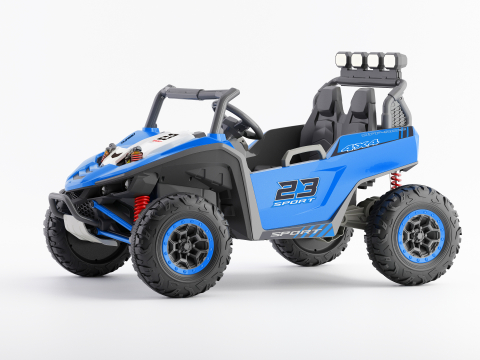 UTV electric pentru 2 copii Kinderauto Arrow Dune-Buggy 300W 24V, premium Albastru [12]