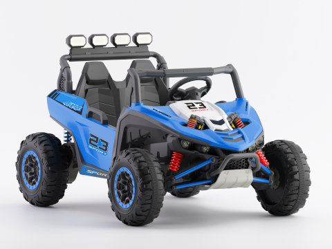 UTV electric pentru 2 copii Kinderauto Arrow Dune-Buggy 300W 24V, premium Albastru [2]