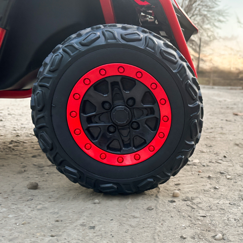 UTV electric pentru 2 copii Kinderauto Dune-Buggy 200W 12V, cu roti MOI, culoare Rosu [12]