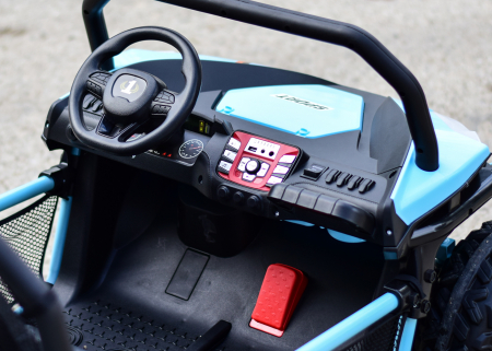UTV electric pentru 2 copii Kinderauto Dune-Buggy 200W 24V, premium, culoare Albastru [9]