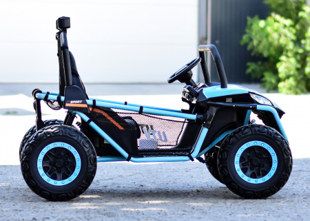 UTV electric pentru 2 copii Kinderauto Dune-Buggy 200W 24V, premium, culoare Albastru [5]