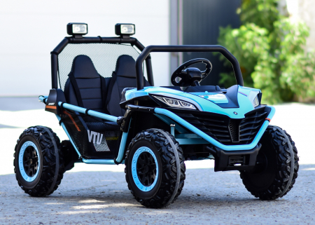 UTV electric pentru 2 copii Kinderauto Dune-Buggy 200W 24V, premium, culoare Albastru [1]