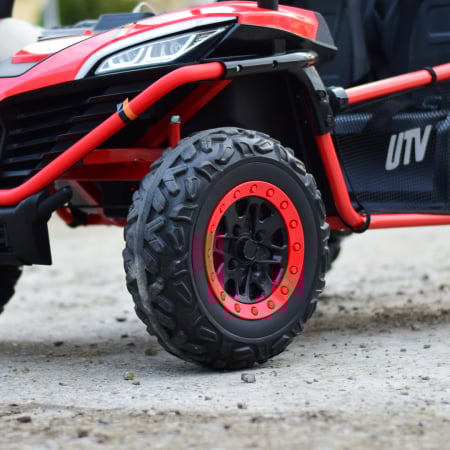 UTV electric pentru 2 copii Kinderauto Dune-Buggy 300W 24V, cu roti MOI, culoare Rosie [15]