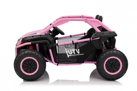 UTV electric pentru copii Kinderauto Dune-Buggy SPORT, 2 locuri, 800W, roz [3]