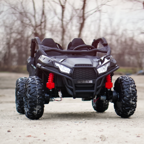 UTV electric pentru 2 copii, Kinderauto Dune-Buggy SPORT, putere 800W, 24V 10Ah, premium, negru [11]