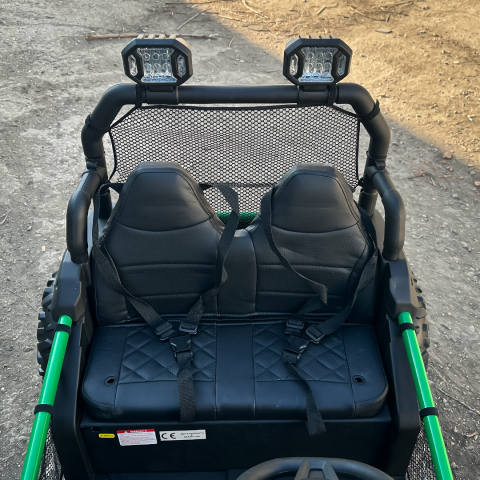 UTV electric pentru 2 copii, Kinderauto Dune-Buggy V2, 800W, 24V 10Ah, echipare premium, verde [13]
