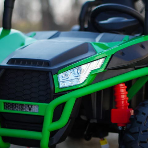 UTV electric pentru 2 copii, Kinderauto Dune-Buggy V2, 800W, 24V 10Ah, echipare premium, verde [14]