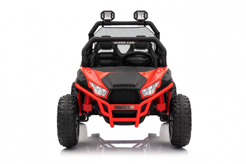 UTV electric pentru copii, Kinderauto Dune-Buggy V2, 2 locuri, putere 800W, 24V 10Ah, echipat premium, rosu [1]