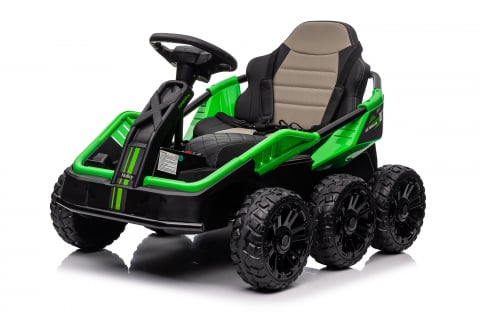 Masinute electrice - UTV electric pentru 2 copii Kinderauto MoonRider 6x6 180W 24V premium, verde
