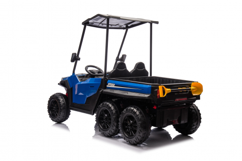 UTV electric pentru 2 copii Kinderauto Gladiator 180W 12V PREMIUM, culoare albastra [16]