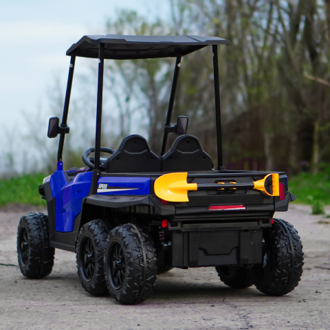 UTV electric pentru 2 copii Kinderauto Gladiator 180W 12V PREMIUM, culoare albastra [8]