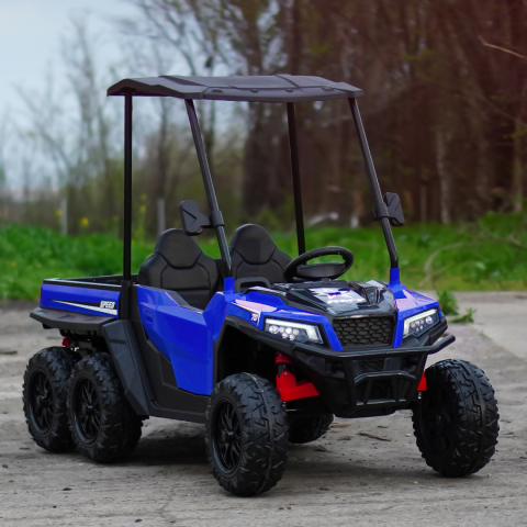 UTV electric pentru 2 copii Kinderauto Gladiator 180W 12V PREMIUM, culoare albastra [1]