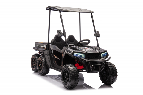 UTV electric pentru 2 copii, Kinderauto Gladiator, putere 180W, 12V, echpare PREMIUM, bluetooth, negru [4]
