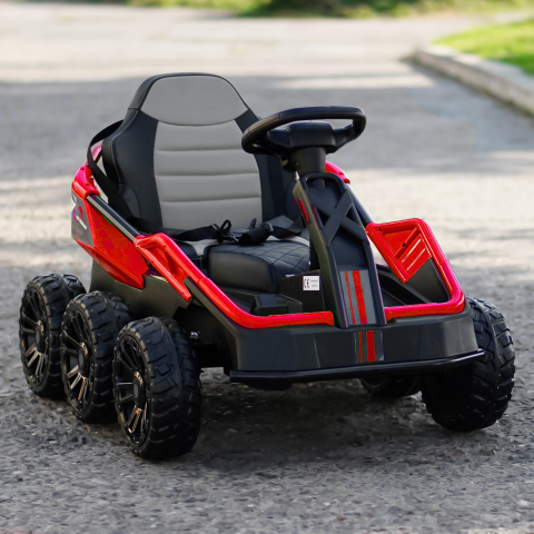 UTV electric pentru 2 copii Kinderauto MoonRider 6x6 180W 24V premium, rosu [1]