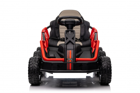 UTV electric pentru 2 copii Kinderauto MoonRider 6x6 180W 24V premium, rosu [9]