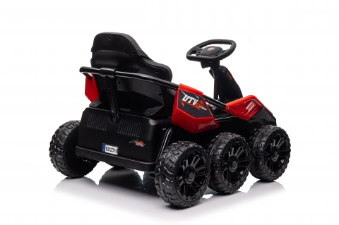 UTV electric pentru 2 copii Kinderauto MoonRider 6x6 180W 24V premium, rosu [6]