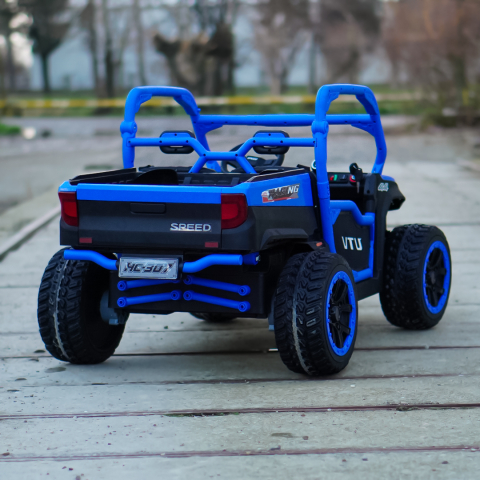 UTV electric pentru 2 copii Kinderauto Ranger 4x4 Sport 300W 24V premium, culoare albastra [5]