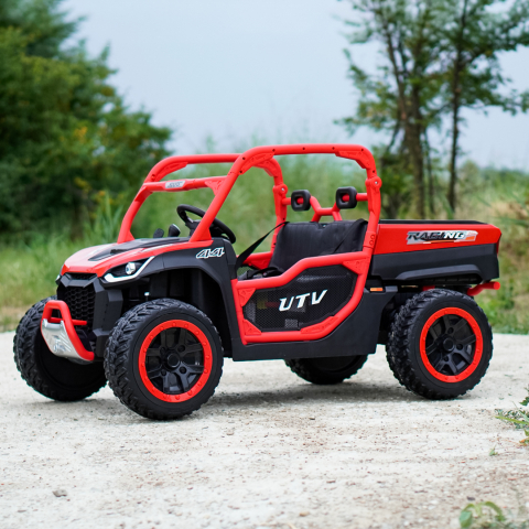 UTV electric pentru 2 copii Kinderauto Ranger 4x4 Sport 300W 24V premium, culoare rosie [11]