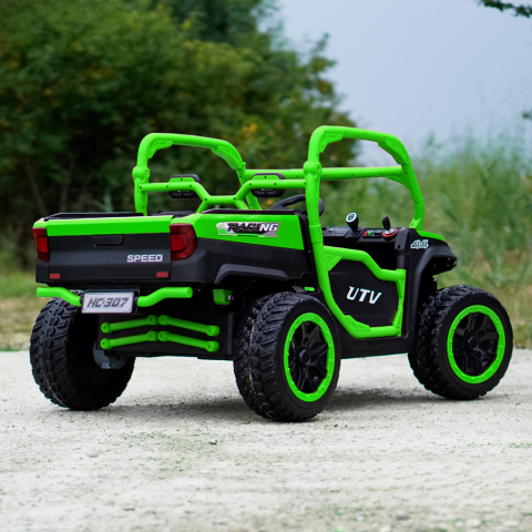 UTV electric pentru 2 copii Kinderauto Ranger 4x4 Sport 300W 24V premium, culoare verde [5]