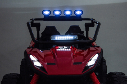 UTV electric pentru 2 copii Kinderauto Vector Dune-Buggy 220W 12V, premium Rosu [8]