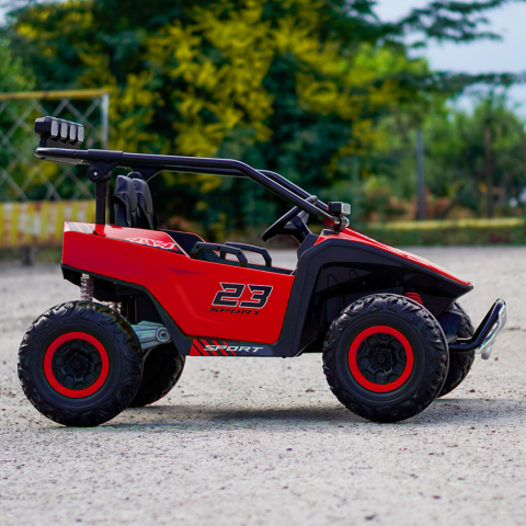 UTV electric pentru 2 copi, Kinderauto Vector Dune-Buggy, 300W, 24V, echipare premium, rosu [4]