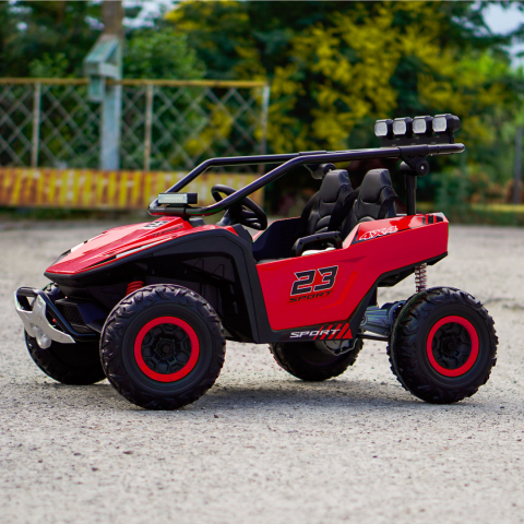 UTV electric pentru 2 copi, Kinderauto Vector Dune-Buggy, 300W, 24V, echipare premium, rosu [8]