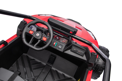 UTV electric pentru 2 copii Kinderauto Vector Dune-Buggy 300W 24V, premium Rosu [11]