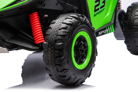 UTV electric pentru 2 copii Kinderauto Vector Dune-Buggy 300W 24V, premium Verde [11]
