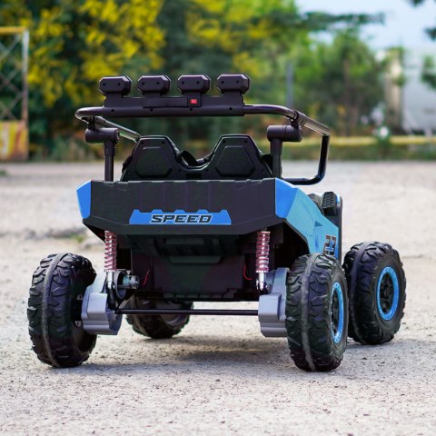 UTV electric pentru 2 copii Kinderauto Vector V2 Dune-Buggy, 220W, 12V, roti moi, scaun tapitat, echipat premium [6]
