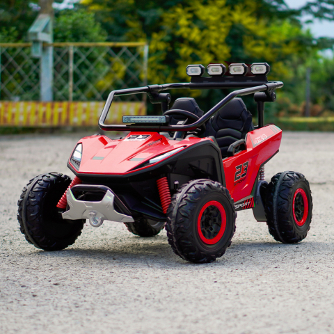 UTV electric pentru 2 copii Kinderauto Vector V2 Dune-Buggy, 220W, 12V, roti moi, scaun tapitat, echipat premium [1]