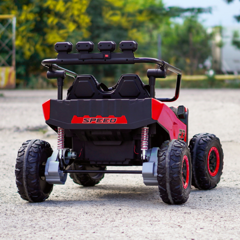 UTV electric pentru 2 copii Kinderauto Vector V2 Dune-Buggy, 220W, 12V, roti moi, scaun tapitat, echipat premium [7]