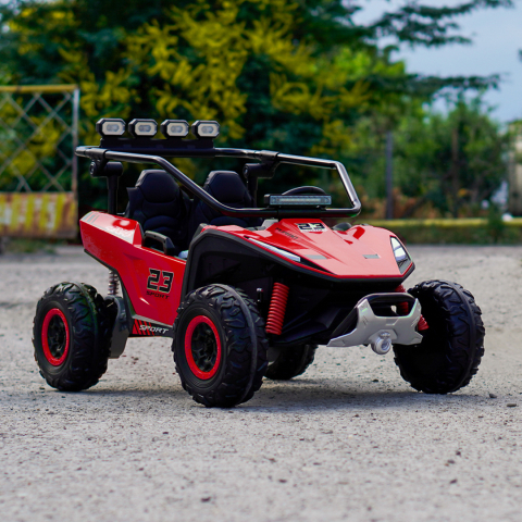 UTV electric pentru 2 copii Kinderauto Vector V2 Dune-Buggy, 220W, 12V, roti moi, scaun tapitat, echipat premium [3]