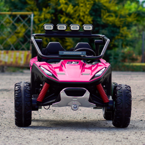 UTV electric pentru 2 copii Kinderauto Vector V2 Dune-Buggy, 220W, 12V, roti moi, scaun tapitat, echipat premium [2]