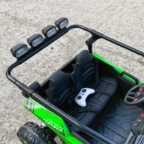 UTV electric pentru 2 copii Kinderauto Vector V2 Dune-Buggy, 220W, 12V, roti moi, scaun tapitat, echipat premium [10]