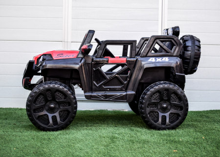 UTV electric copii cu 2 locuri, 4x4, echipare Premium, rosu [4]