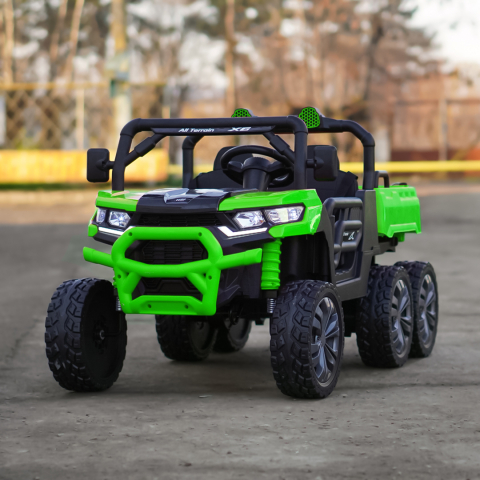 UTV electric pentru 2 copii Kinderauto X-Force 300W 24V premium, culoare verde [1]