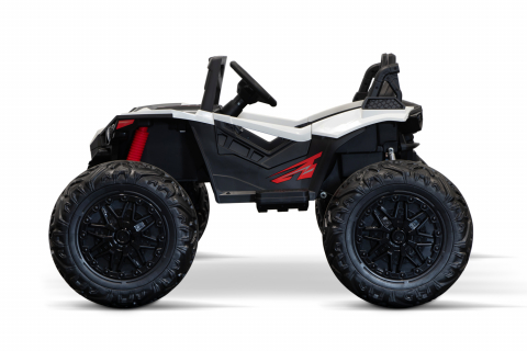 UTV electric pentru 2 copii, Kinderauto Monster 4x4, 300W, 24V, ROTI MOI, culoare alba [2]