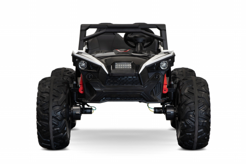 UTV electric pentru 2 copii, Kinderauto Monster 4x4, 300W, 24V, ROTI MOI, culoare alba [4]