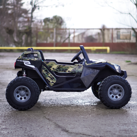 UTV electric pentru copii BJX1928, 400W, 24V, camuflaj print [8]