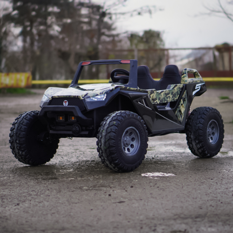 UTV electric pentru copii BJX1928, 400W, 24V, camuflaj print [3]
