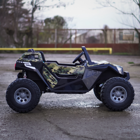 UTV electric pentru copii BJX1928, 400W, 24V, camuflaj print [8]