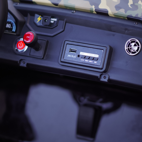 UTV electric pentru copii BJX1928, 400W, 24V, camuflaj print [12]