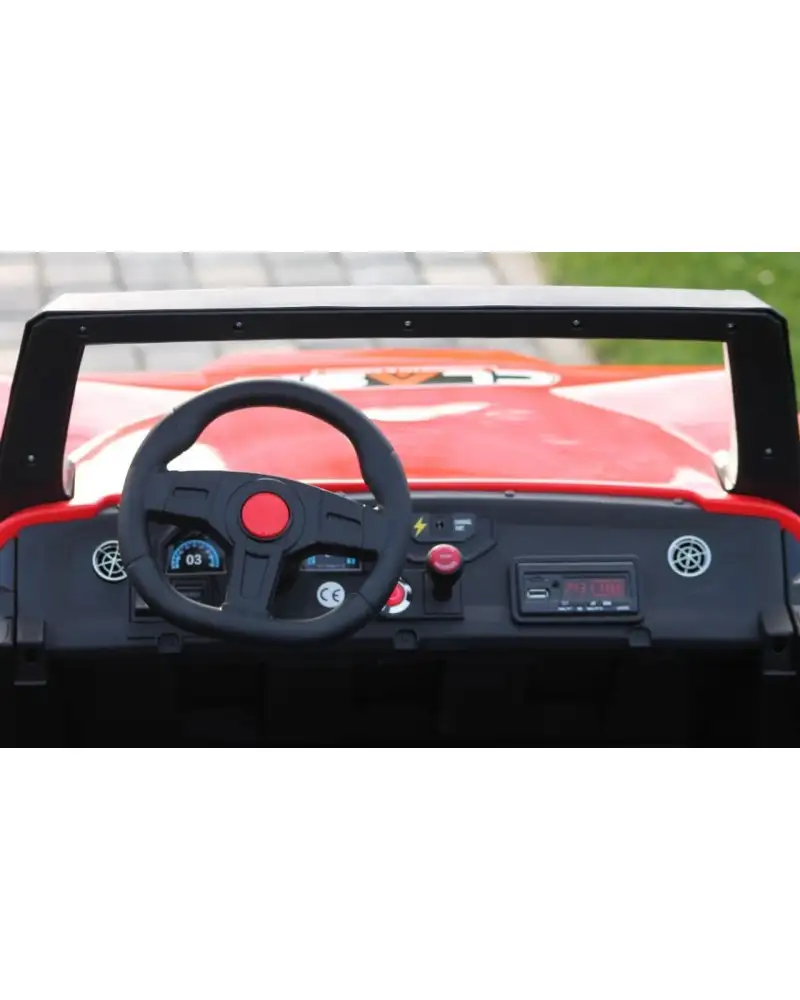 UTV electric pentru copii BJX1928, 500W, 24V, rosu [4]