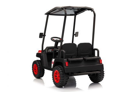 UTV electric pentru 4 copii, Kinderauto Golf-Kart 400W 24V 7Ah, cu roti moi, culoare rosie [3]