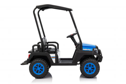 UTV electric pentru 4 copii, Kinderauto Golf-Kart 400W 24V 7Ah, cu roti moi, culoare albastra [2]