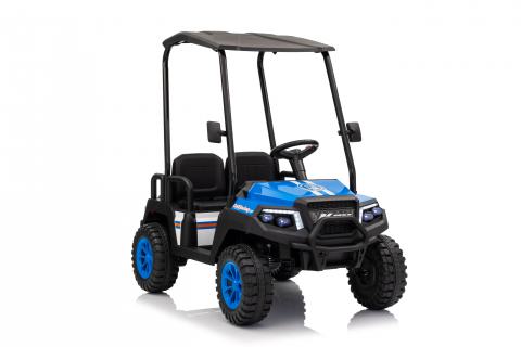 UTV electric pentru 4 copii, Kinderauto Golf-Kart 400W 24V 7Ah, cu roti moi, culoare albastra [3]