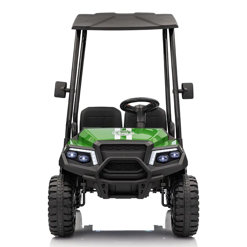 UTV electric pentru 4 copii, Kinderauto Golf-Kart 4x4 220W 12V cu roti moi, verde [1]